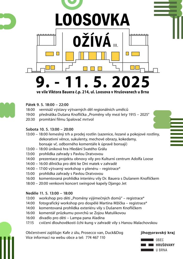 Hrušovany u Brna - Loosovka ožívá 