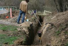 Výstavba kanalizace 